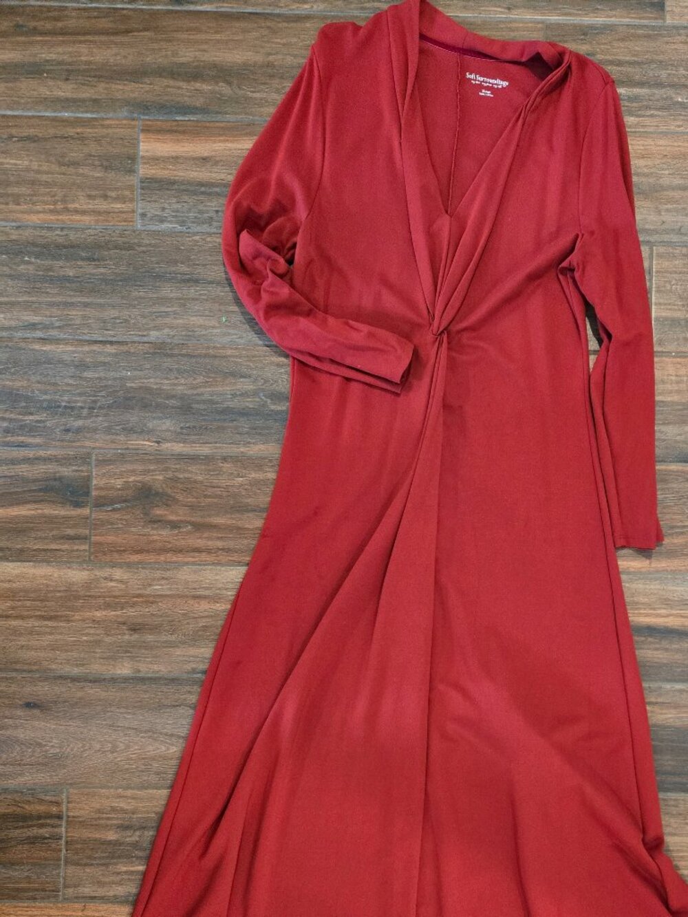 Soft Surroundings Red Knit Dress XL